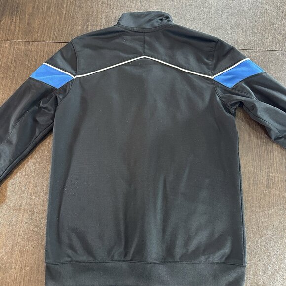 NFL Detroit Lions Youth Black and Blue Zip-up Track Style Sweatshirt. Sz Medium - Picture 9 of 10